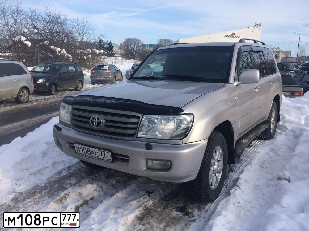 Фото автомобиля TOYOTA LAND CRUISER, 1998 — госномер В003АТ181. Цвет: СЕРЫЙ