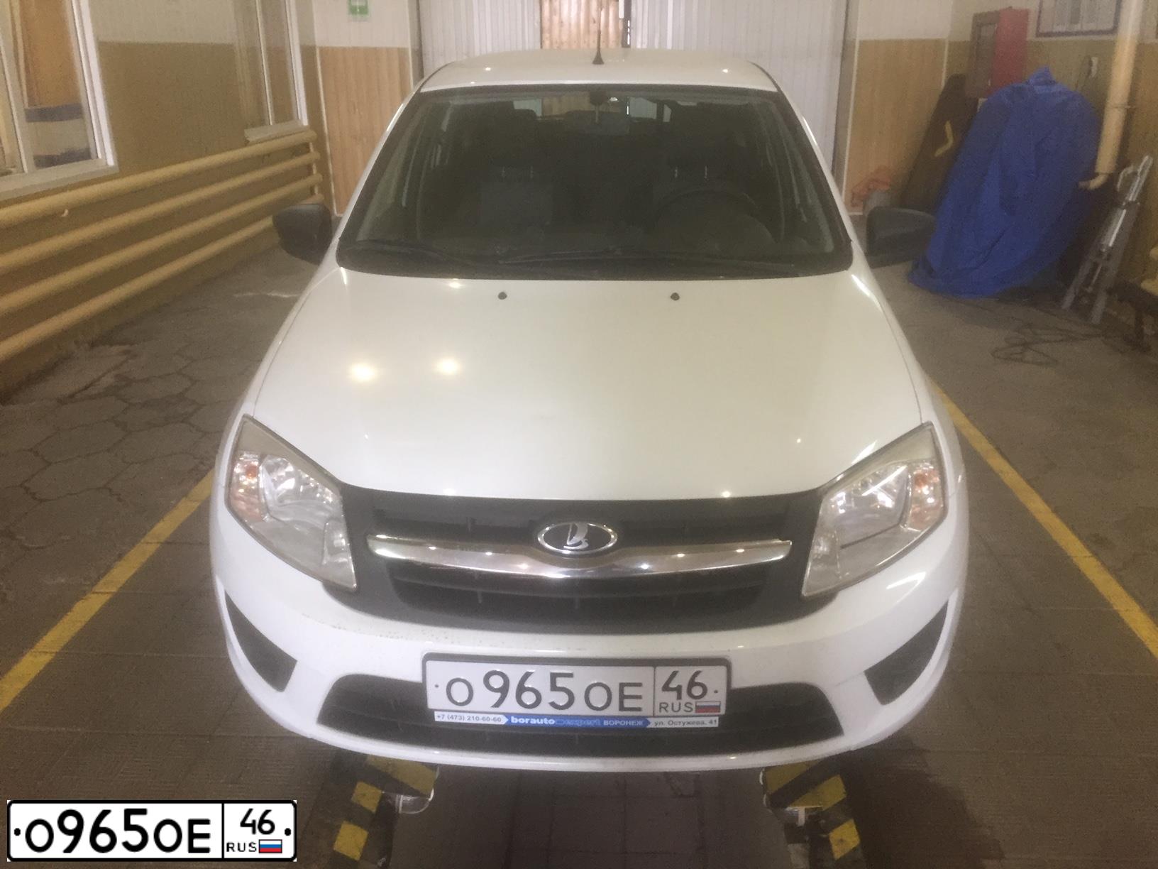 Фото автомобиля LADA 2191 GRANTA, 2017 — госномер Р944ОН46. Цвет: Белый