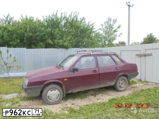 Фото автомобиля LADA 2109 SAMARA, 1996 — госномер Р962КС71. Цвет: ТЕМНО-ВИШНЕВЫЙ
