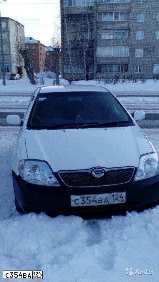Фото автомобиля TOYOTA COROLLA, 2001 — госномер С347НТ124