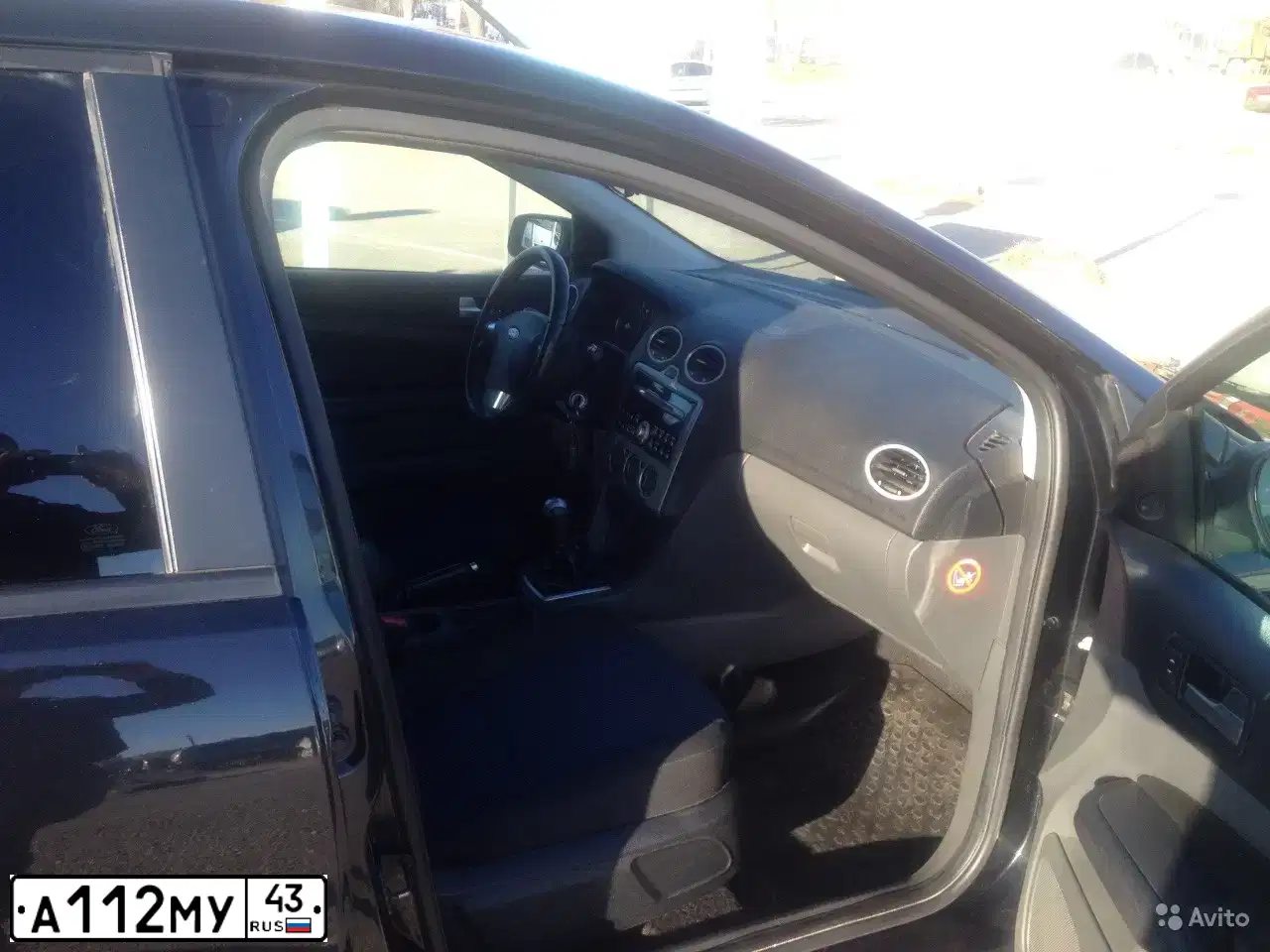 Фото автомобиля FORD FOCUS, 2007 — госномер С952ТК43. Цвет: ЧЕРНЫЙ