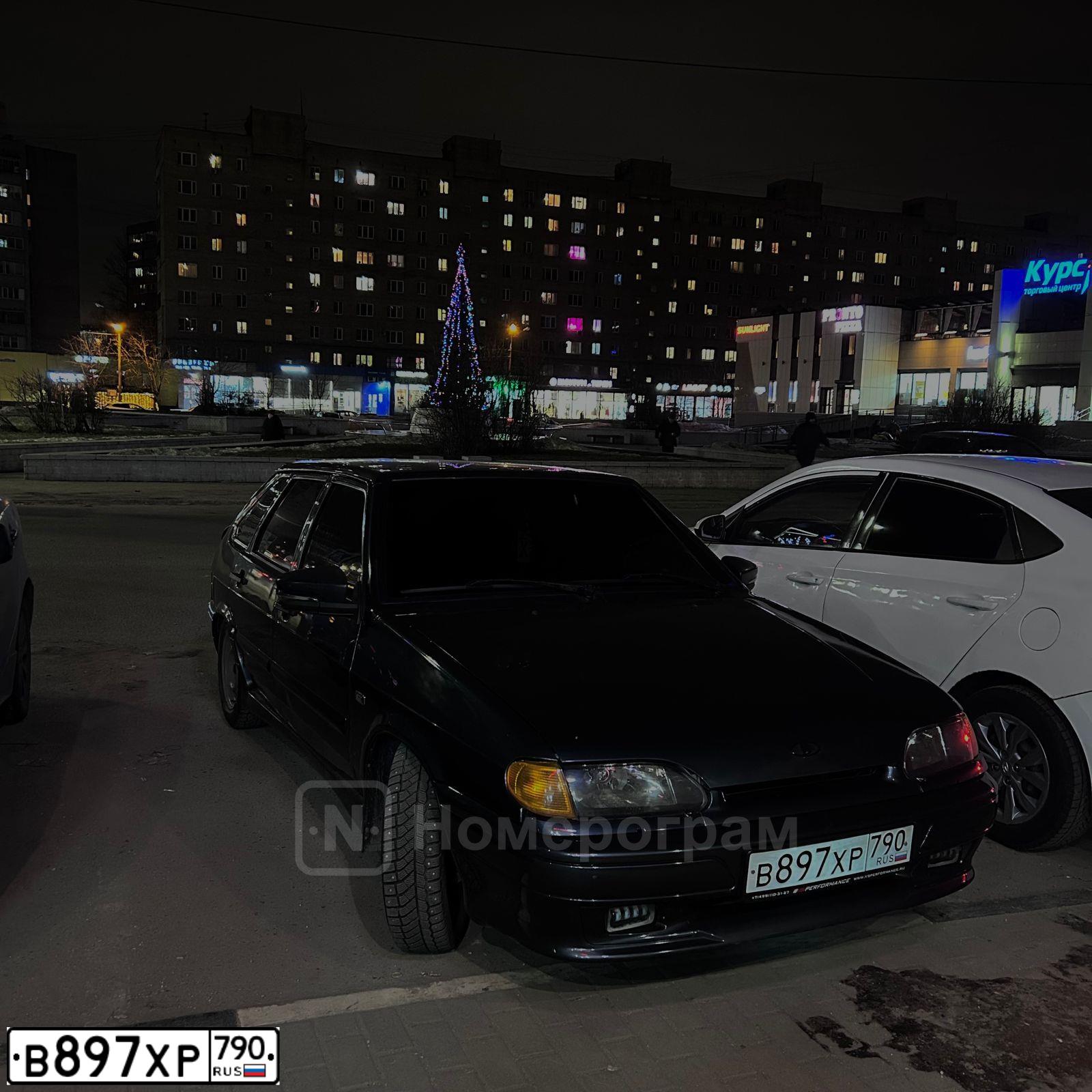 Фото автомобиля LADA 2114 SAMARA, 2012 — госномер В897ХР790. Цвет: Серо-Синий