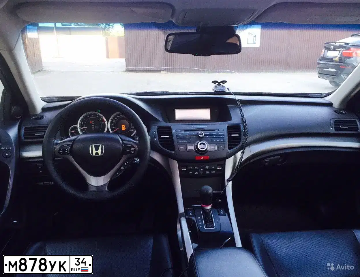 Фото автомобиля HONDA ACCORD, 2008 — госномер М878УК34. Цвет: ЧЕРНЫЙ