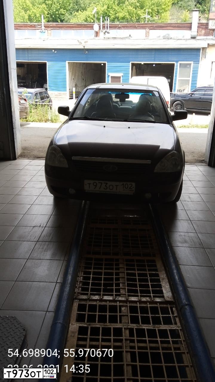 Фото автомобиля LADA 2170 PRIORA, 2011 — госномер Т973ОТ102. Цвет: ТЕМНО-ВИШНЕВЫЙ