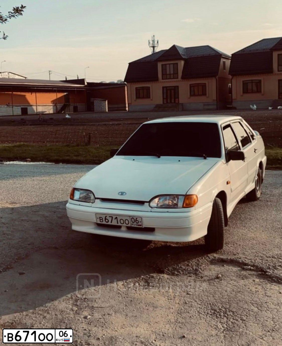 Фото автомобиля LADA 2115 SAMARA, 2010 — госномер В671ОО06. Цвет: Белый