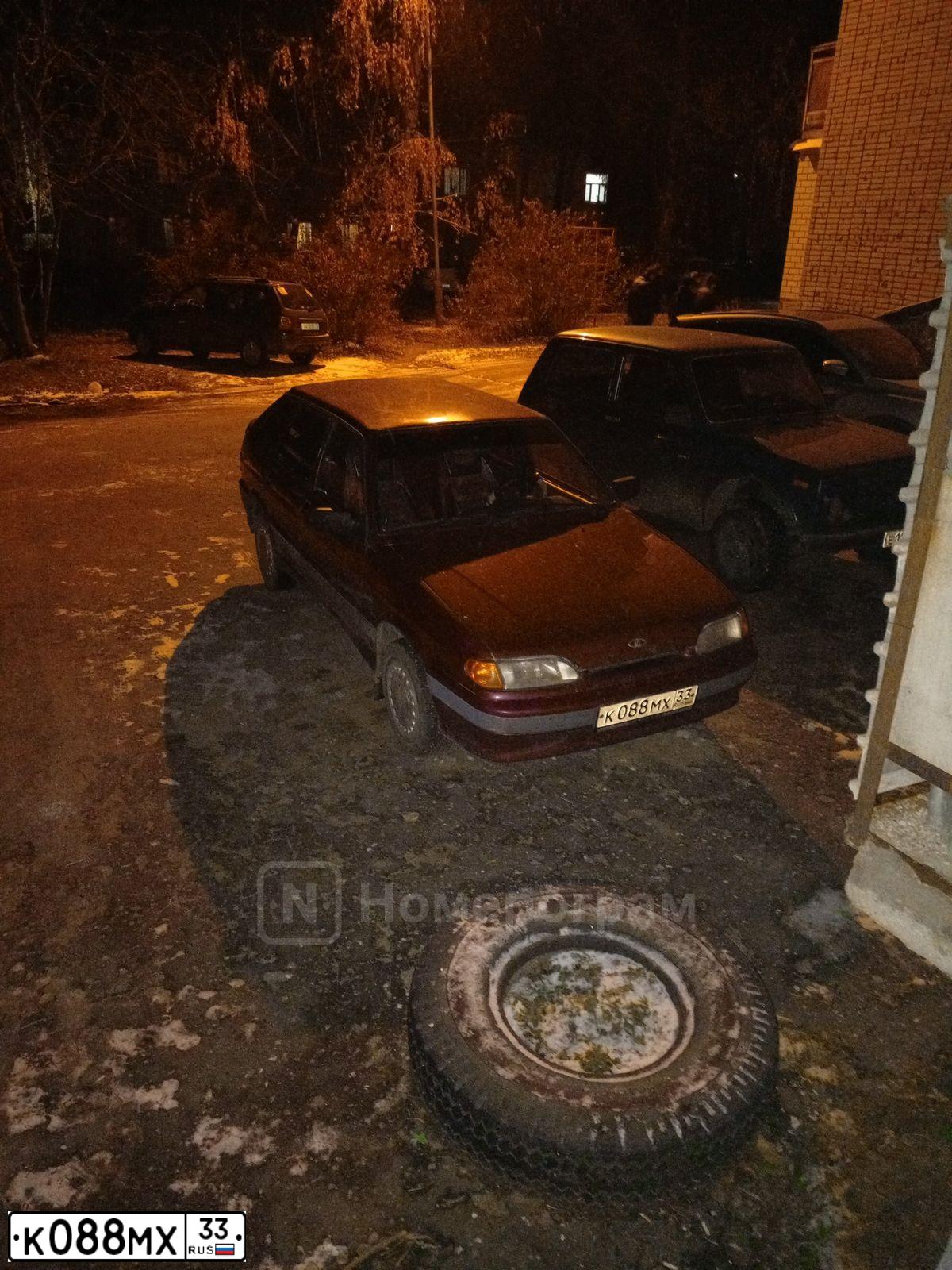 Фото автомобиля LADA 2114 SAMARA, 2005 — госномер Н457СА33. Цвет: МАЛИНОВЫЙ