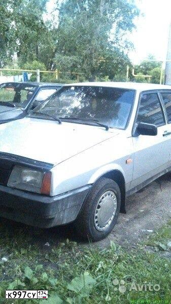 Фото автомобиля LADA 2109 SAMARA, 2002 — госномер А285МК174. Цвет: серебристый