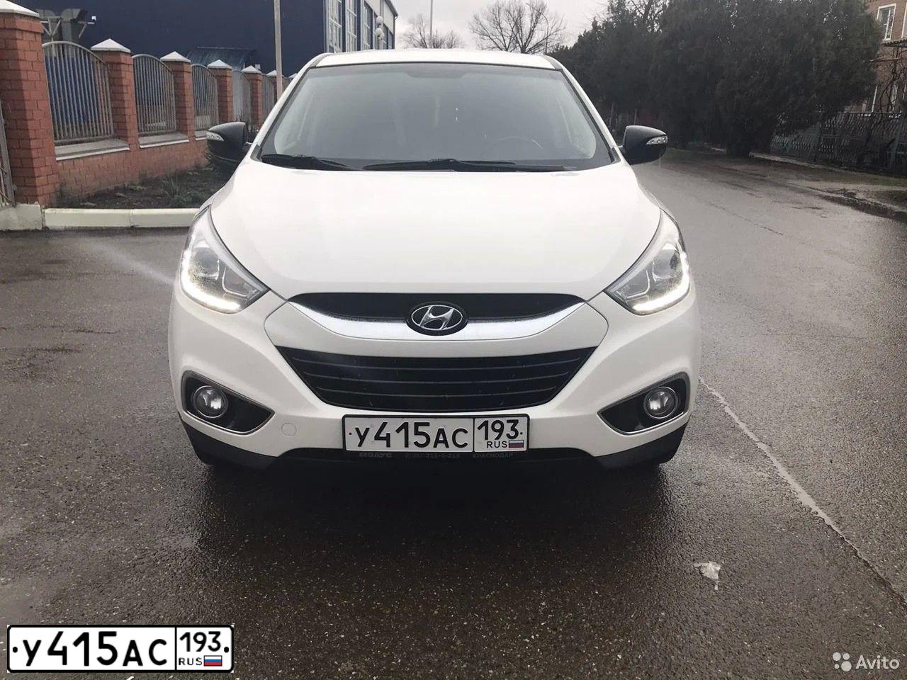 Фото автомобиля HYUNDAI IX35, 2014 — госномер С506МС01. Цвет: Белый