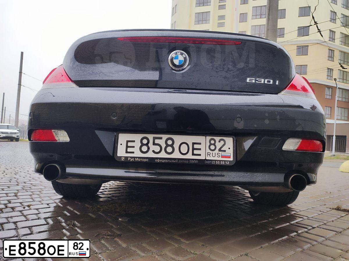 Фото автомобиля BMW SERIE 6, 2007 — госномер Н202НН39. Цвет: ЧЕРНЫЙ