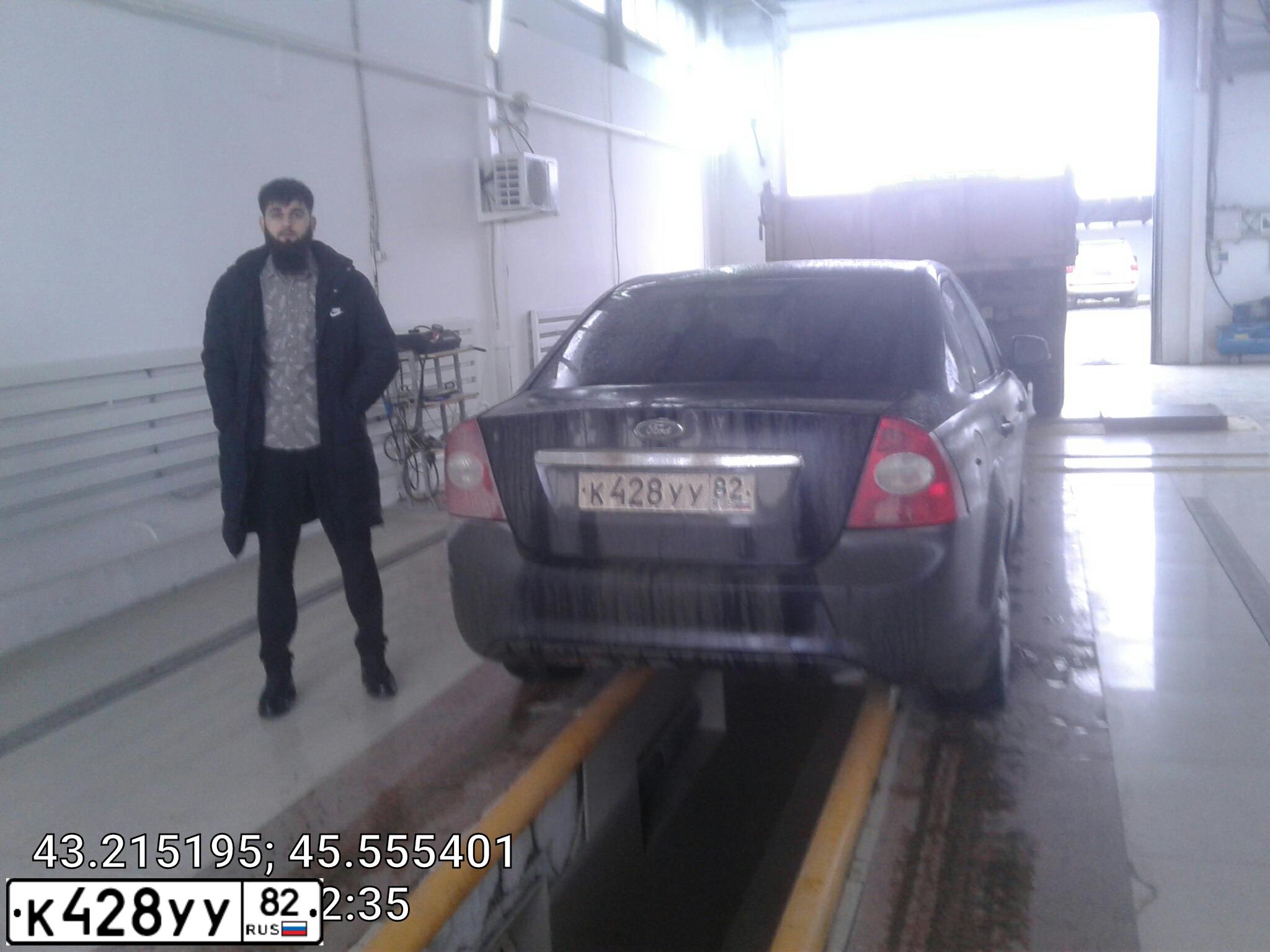Фото автомобиля FORD FOCUS, 2008 — госномер К434ОУ95. Цвет: ЧЕРНЫЙ