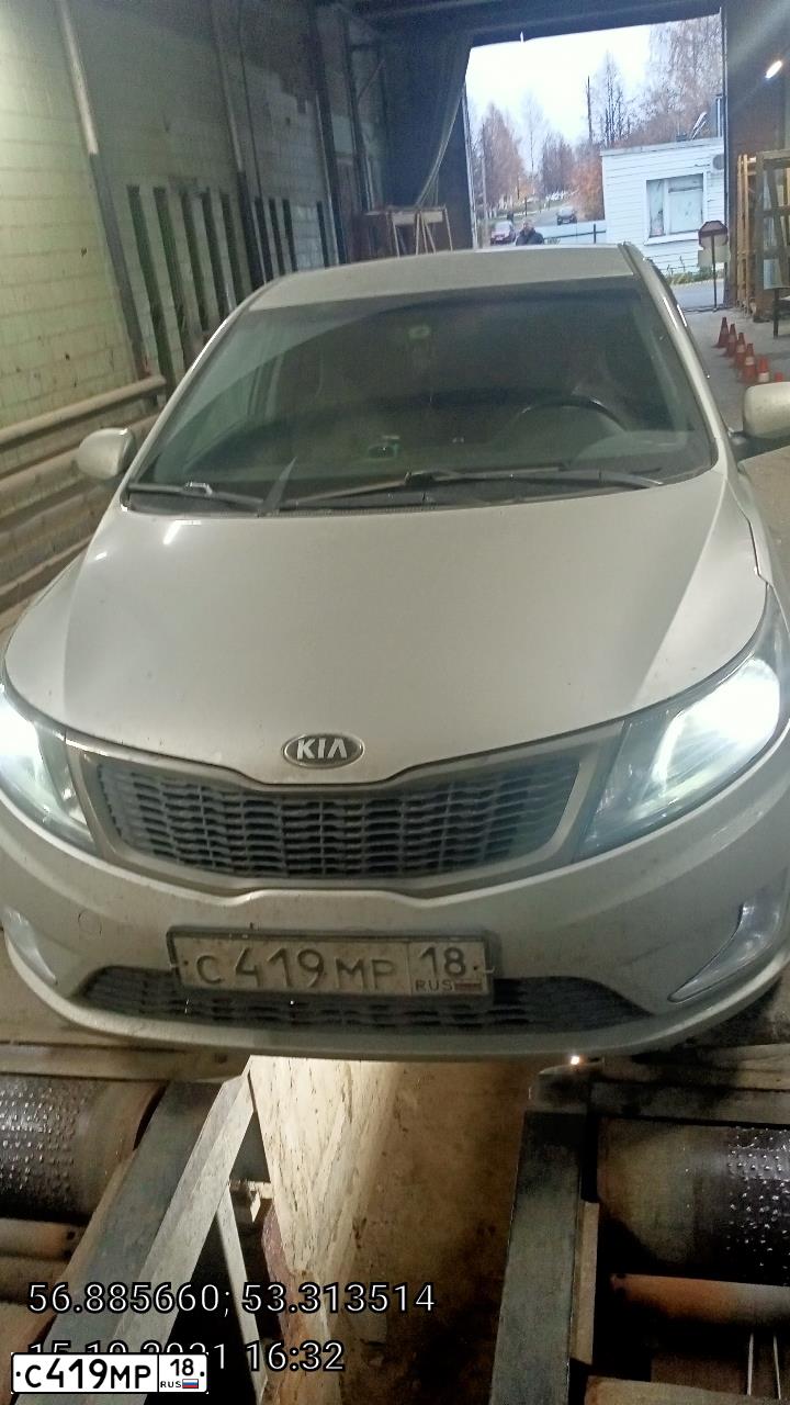 Фото автомобиля KIA RIO, 2013 — госномер С419МР18