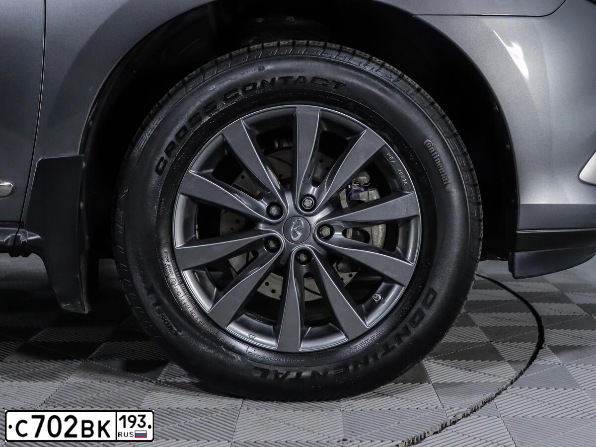 Фото автомобиля INFINITI QX60, 2018 — госномер К616АХ147. Цвет: СЕРЫЙ