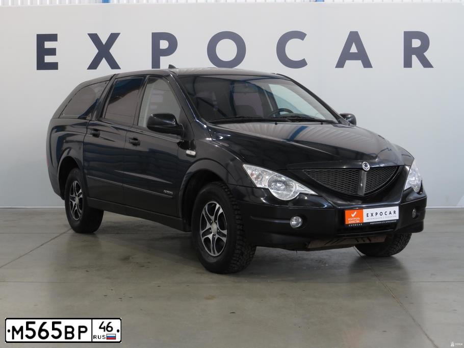 Фото автомобиля SSANGYONG ACTYON SPORTS, 2010 — госномер М287РР134. Цвет: ЧЕРНЫЙ