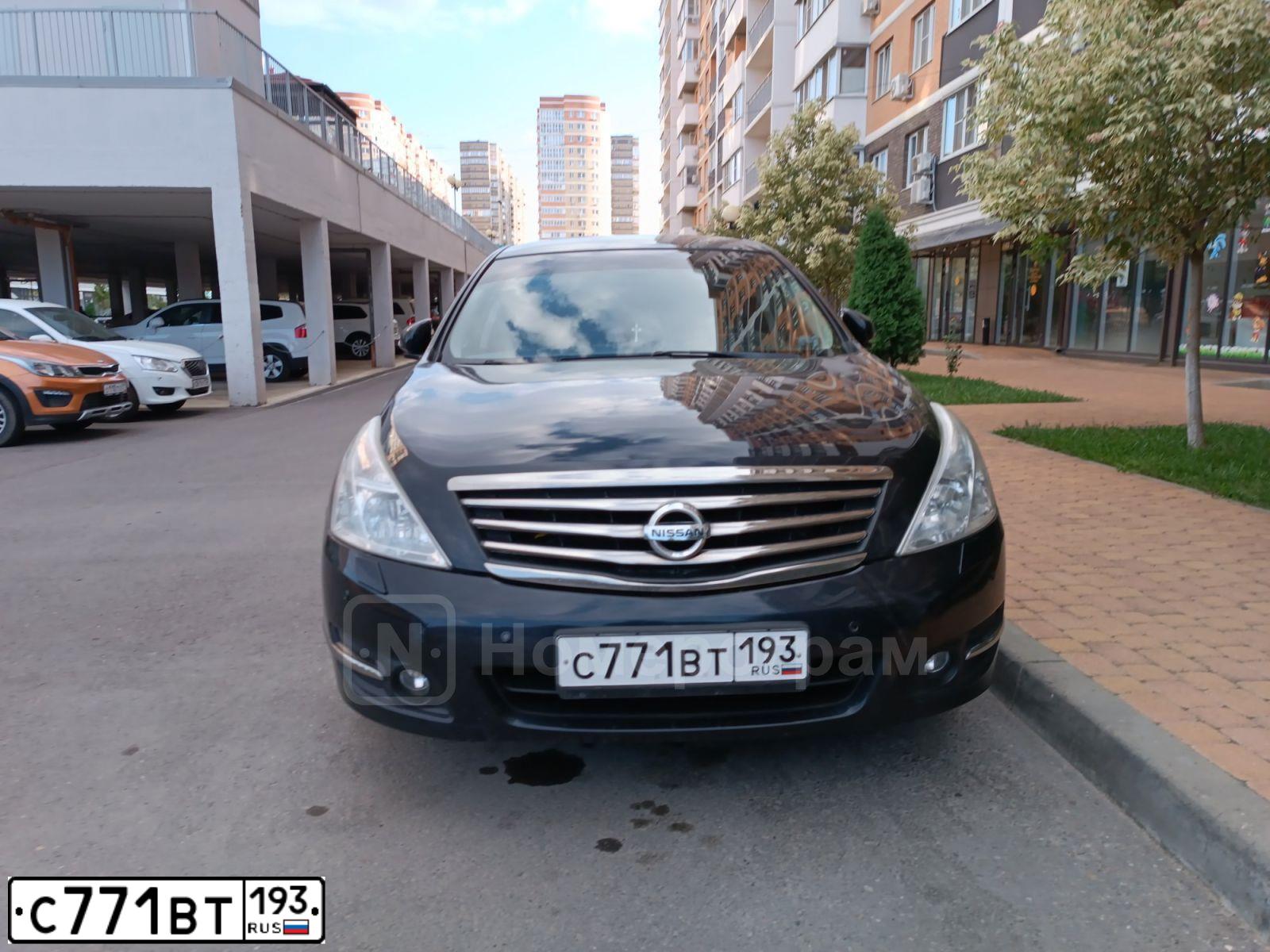 Фото автомобиля NISSAN TEANA, 2010 — госномер Н222МТ163. Цвет: ЧЕРНЫЙ