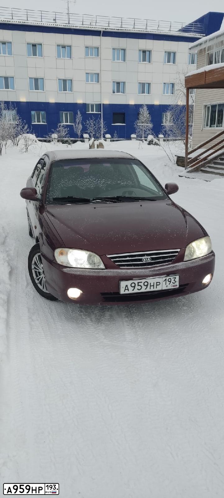 Фото автомобиля KIA SPECTRA, 2006 — госномер С839МС89. Цвет: ТЕМНО-КРАСНЫЙ
