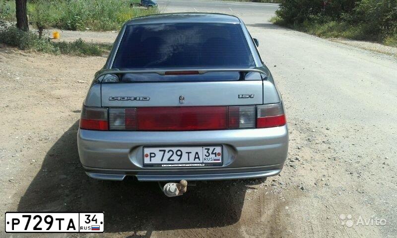 Фото автомобиля LADA 2110, 2005 — госномер Е772СА134. Цвет: Средне-серо-зеленый
