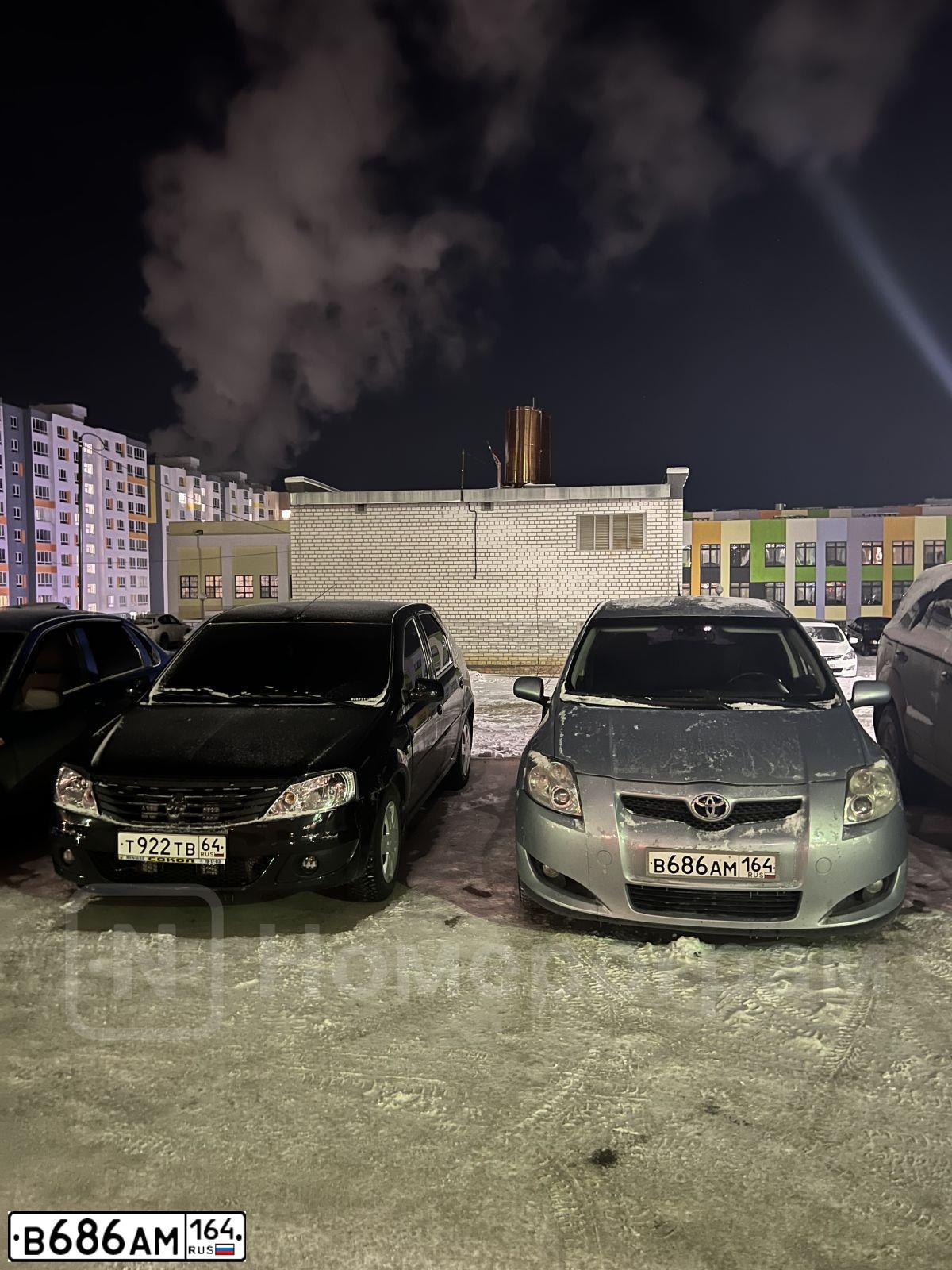 Фото автомобиля TOYOTA AURIS, 2007 — госномер М118ММ164. Цвет: СВЕТЛО-ГОЛУБОЙ