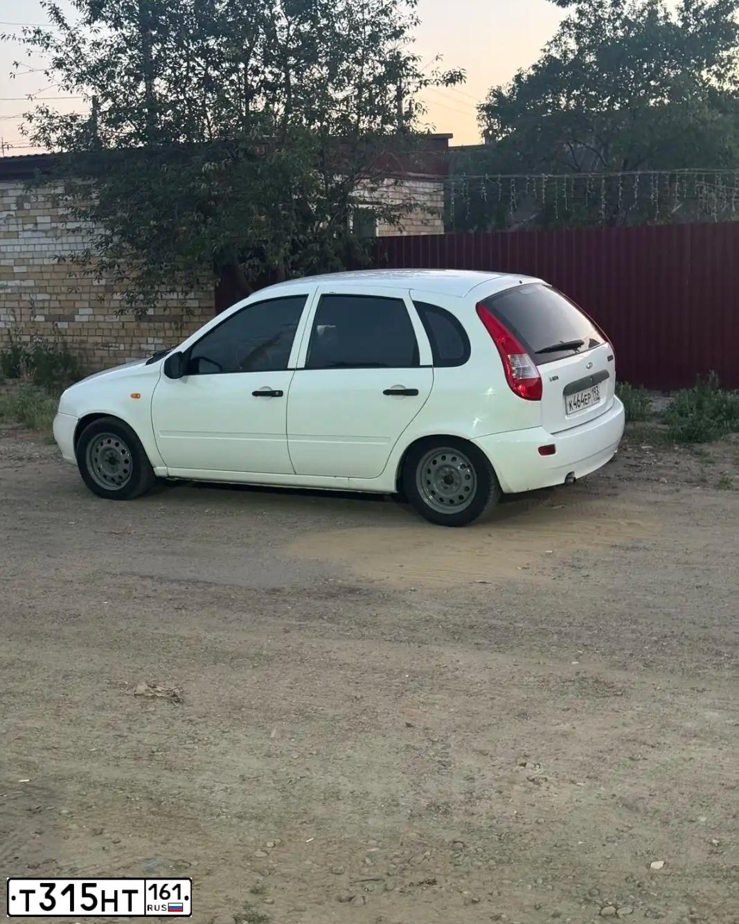 Фото автомобиля LADA 1119 KALINA, 2011 — госномер К464ЕР193. Цвет: Белый