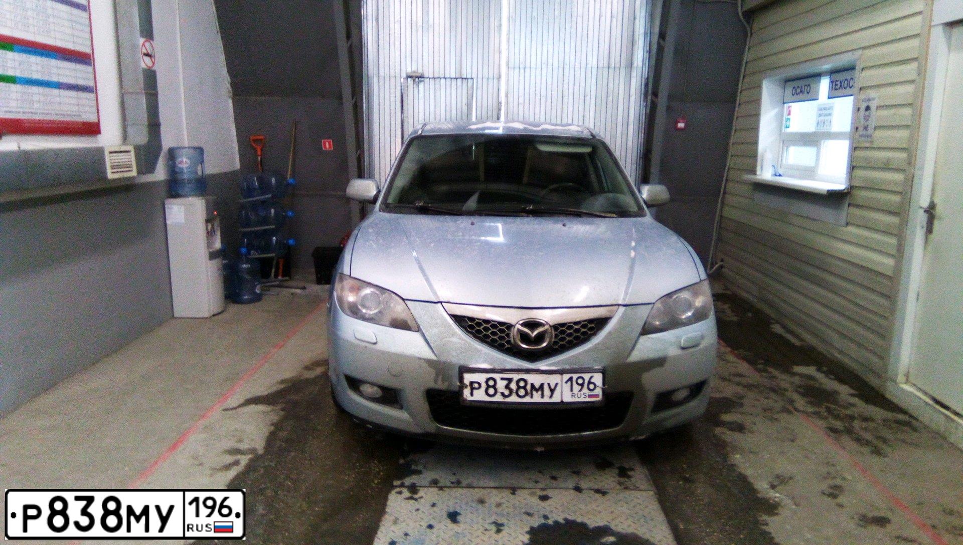 Фото автомобиля МАЗДА 3, 2007 — госномер У590ТХ72. Цвет: Серебристый