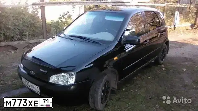 Фото автомобиля LADA 1119 KALINA, 2011 — госномер М773ХЕ71. Цвет: СИНЕ-ЧЕРНЫЙ