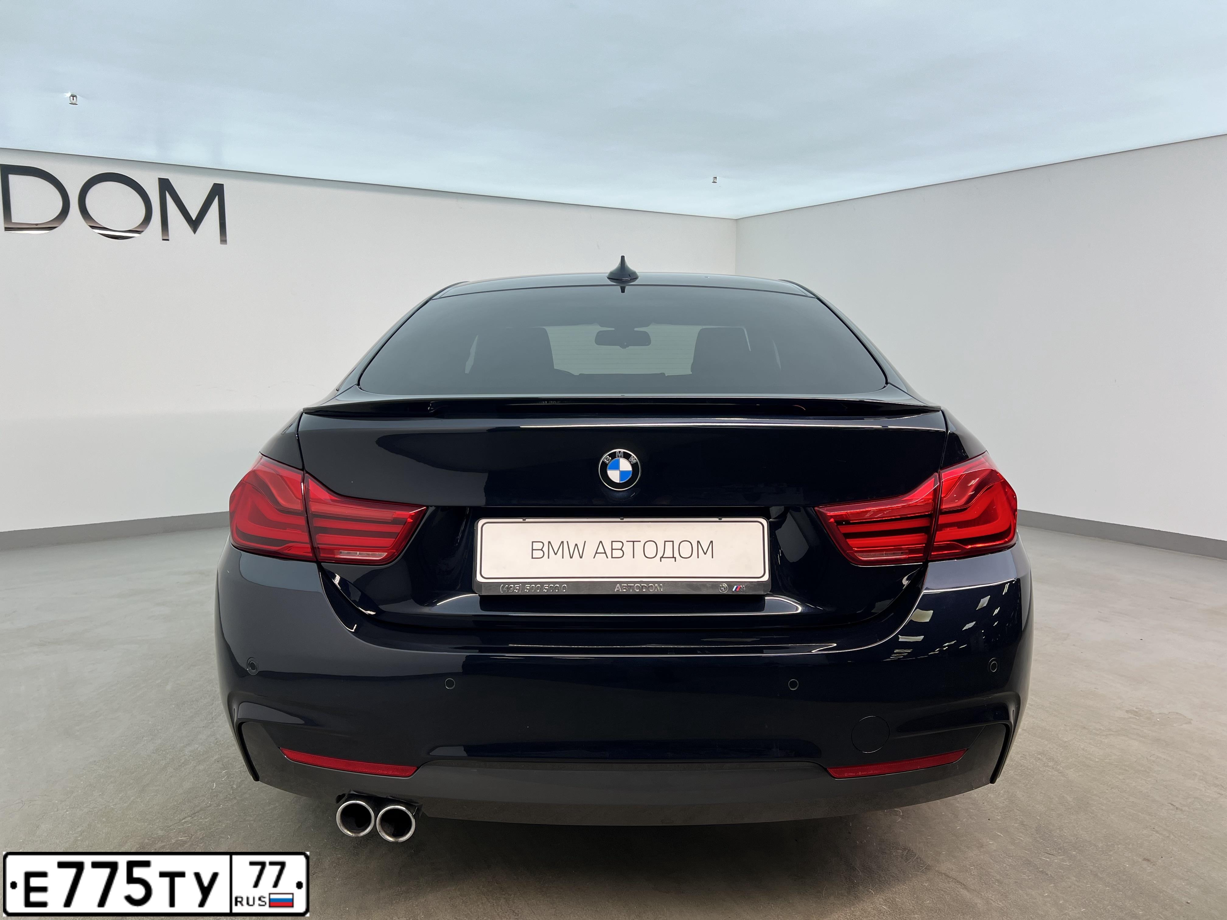 Фото автомобиля BMW SERIE 4, 2017 — госномер Т769ХЕ777. Цвет: ЧЕРНЫЙ