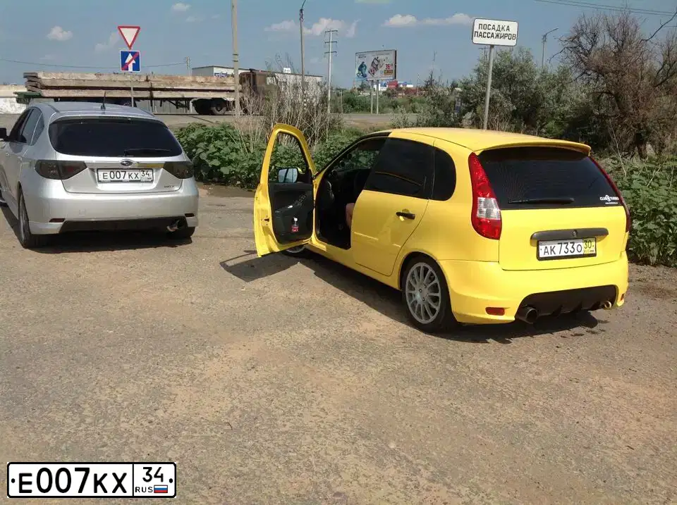 Фото автомобиля SUBARU IMPREZA, 2008 — госномер Е007КХ34. Цвет: СЕРЕБРИСТЫЙ