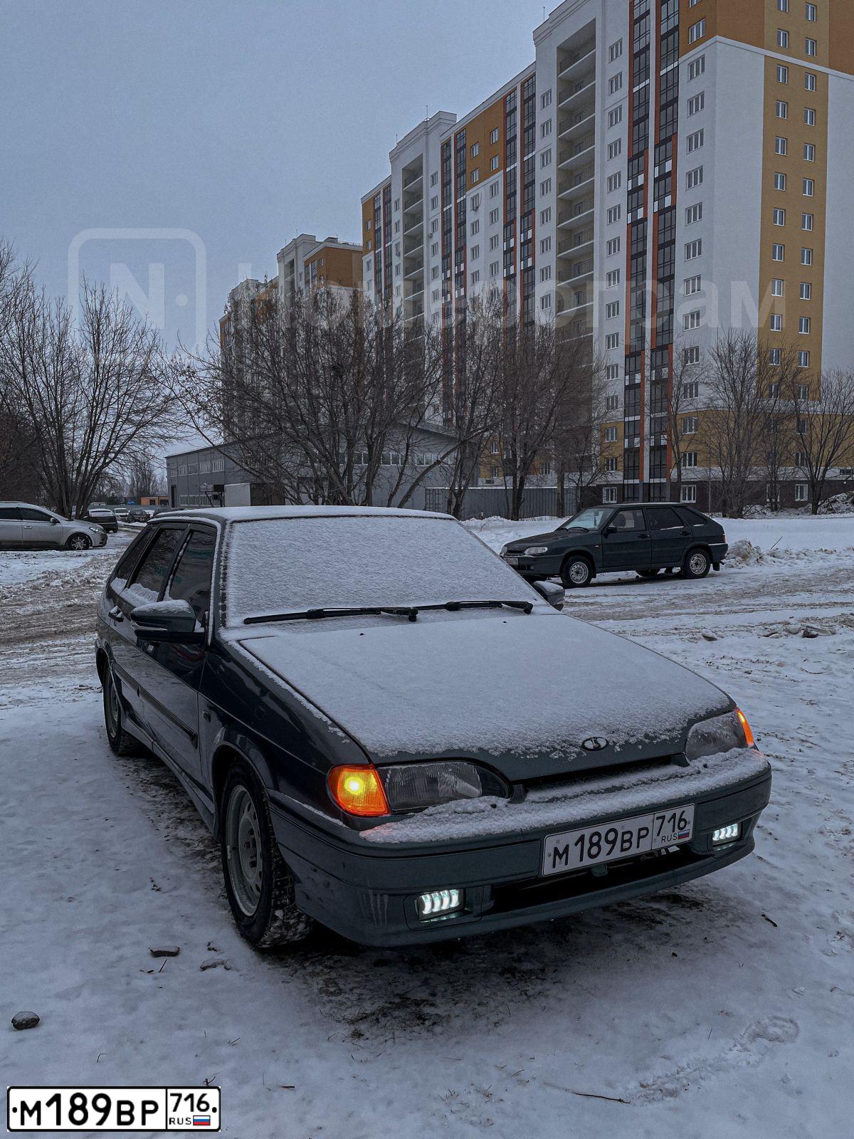 Фото автомобиля LADA 2114 SAMARA, 2011 — госномер Р007УС02. Цвет: СЕРО-СИНЕ-ЗЕЛЕНЫЙ