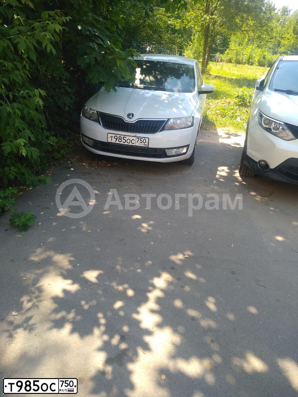 Фото автомобиля SKODA RAPID, 2017 — госномер Х869МХ152. Цвет: Белый