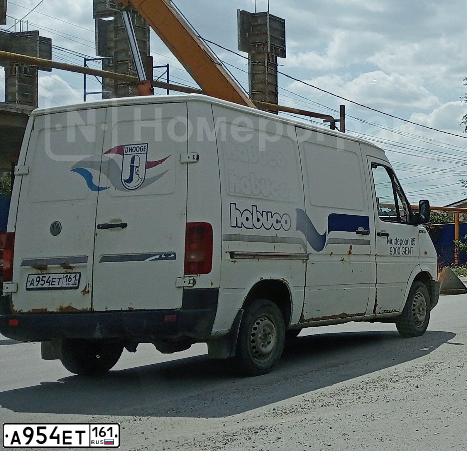 Фото автомобиля VOLKSWAGEN LT, 1998 — госномер А954ЕТ161. Цвет: БЕЛЫЙ