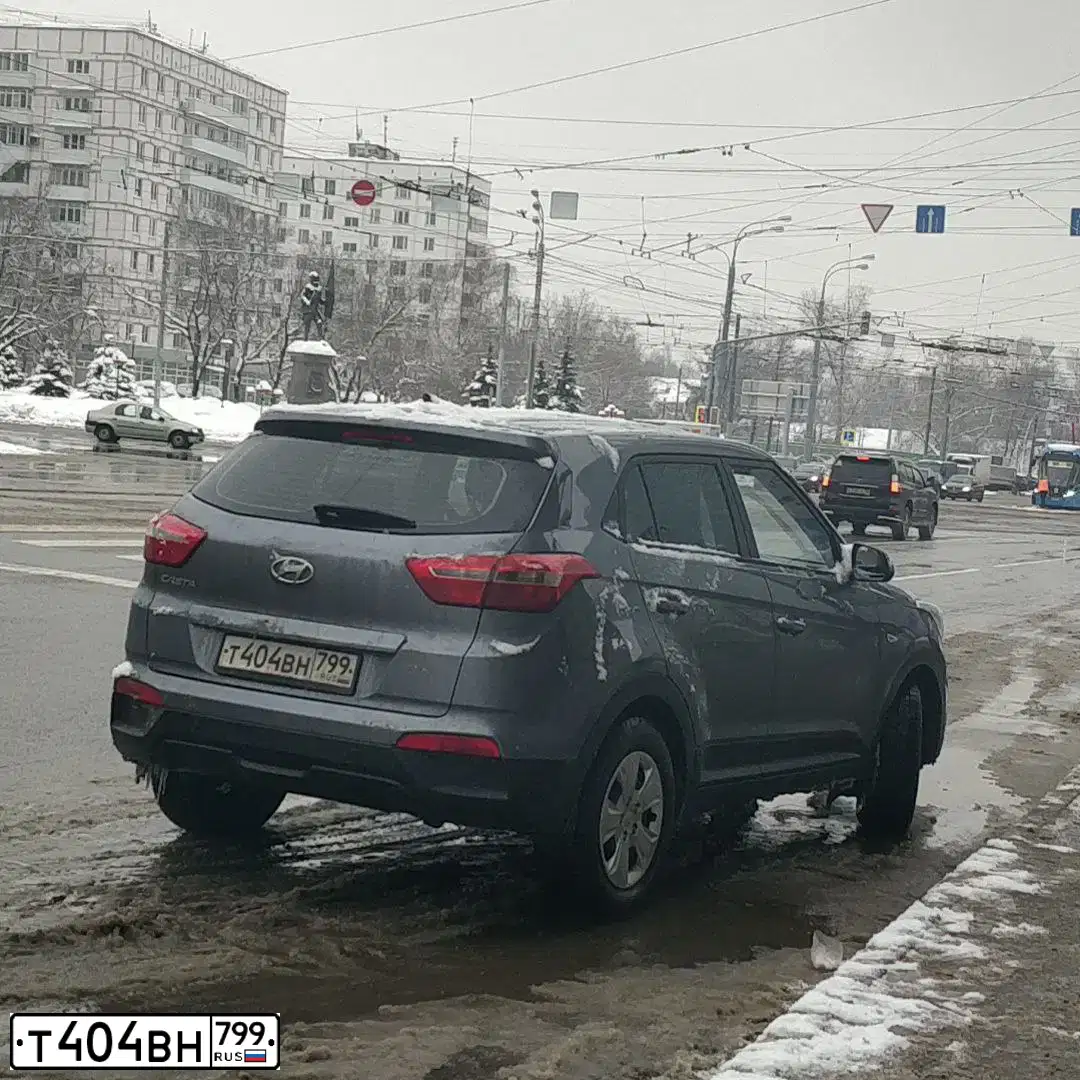 Фото автомобиля HYUNDAI CRETA, 2017 — госномер Т404ВН799. Цвет: Серый