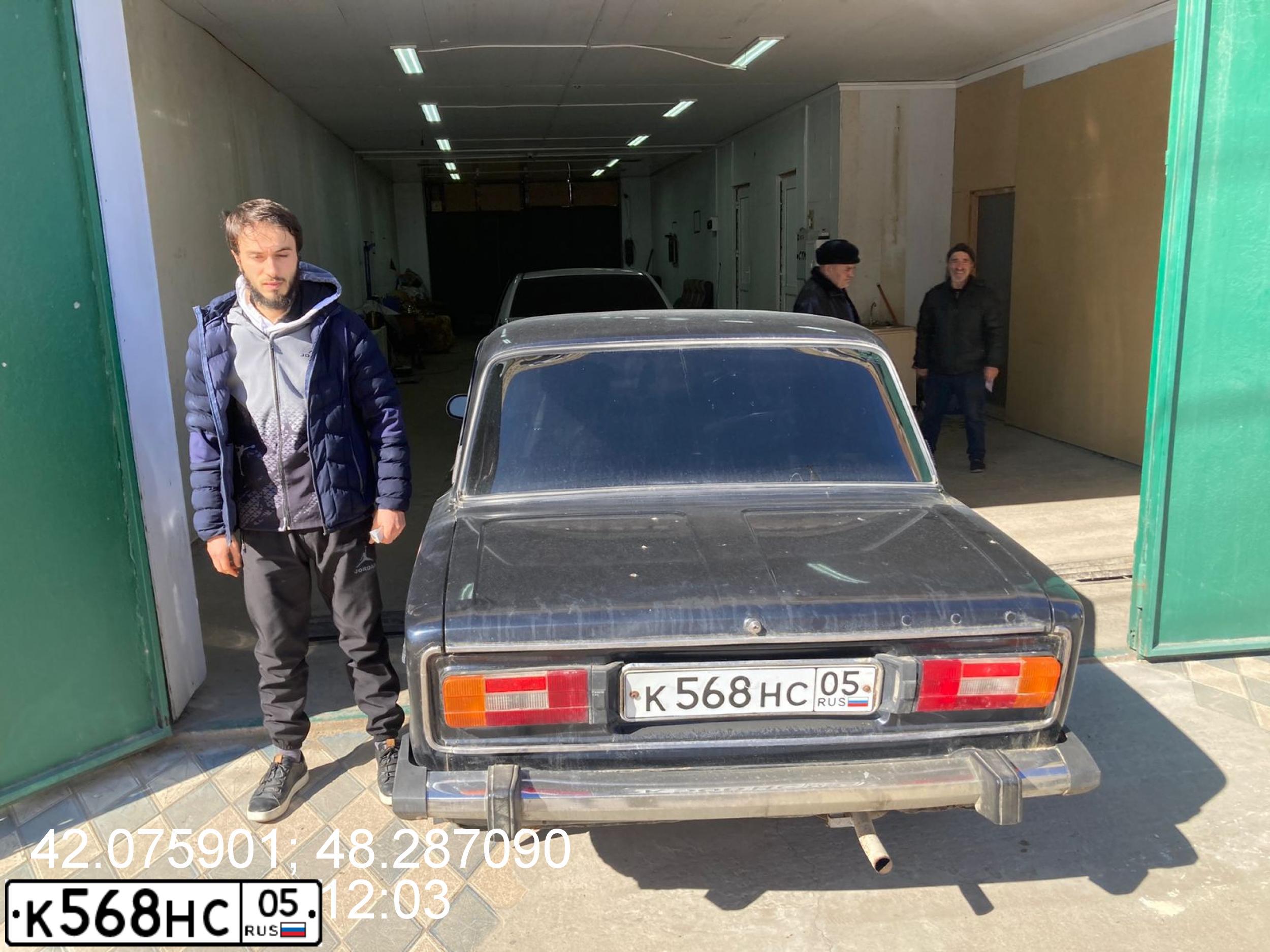 Фото автомобиля LADA 2106, 1990 — госномер К568НС05. Цвет: ГРАФИТОВЫЙ МЕТАЛЛИК