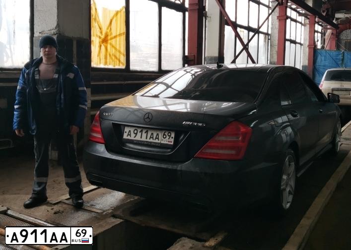 Фото автомобиля AUDI A4, 2008 — госномер А911АА69. Цвет: СЕРО-СИНИЙ