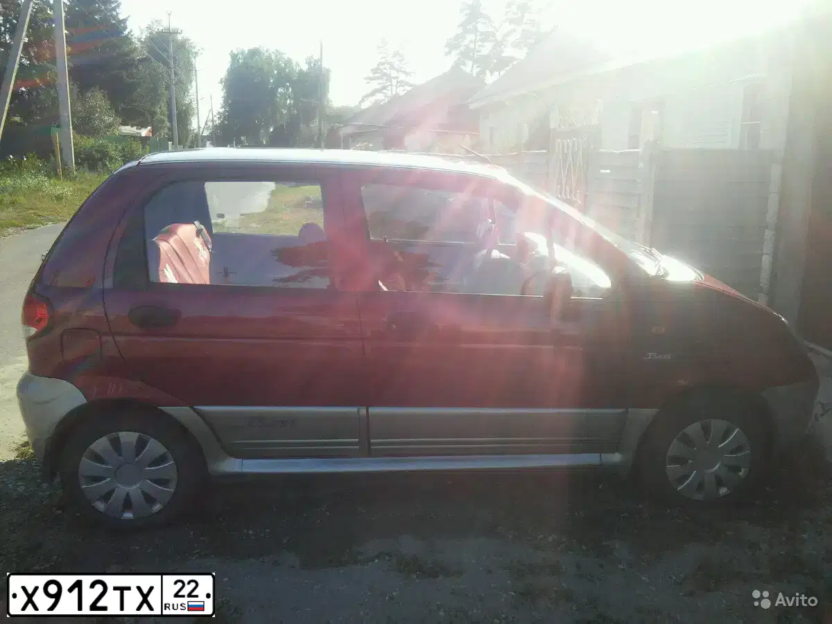 Фото автомобиля DAEWOO MATIZ, 2012 — госномер Х912ТХ22. Цвет: ВИШНЕВЫЙ