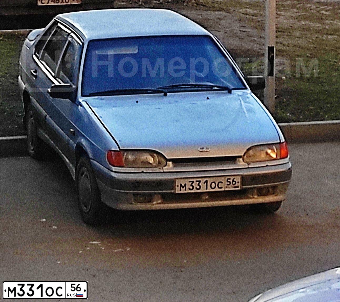 Фото автомобиля LADA 2115 SAMARA, 2004 — госномер М331ОС56. Цвет: Серебристо-Желтый