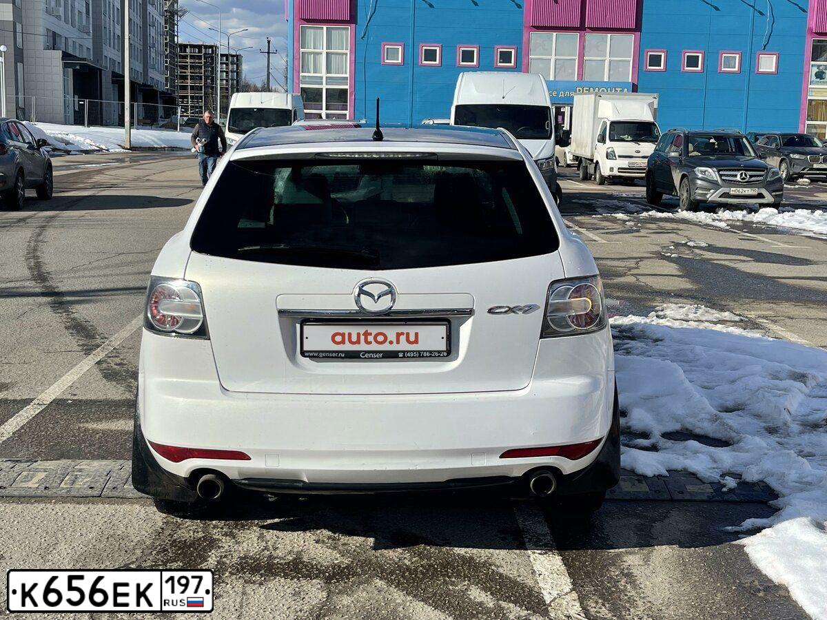 Фото автомобиля MAZDA CX-7, 2010 — госномер У378ВА152. Цвет: Белый
