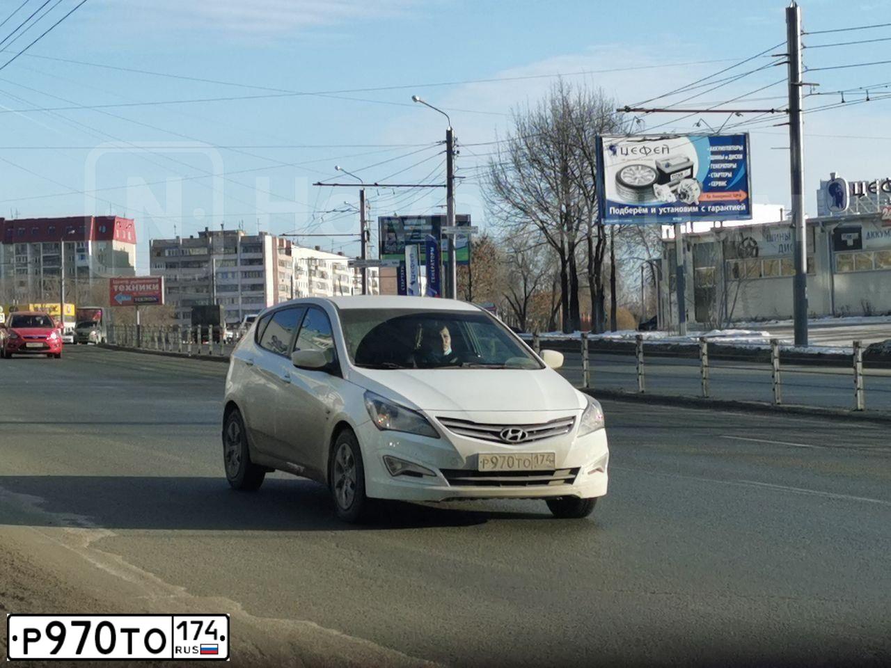 Фото автомобиля HYUNDAI SOLARIS, 2015 — госномер К352ЕВ774. Цвет: Белый