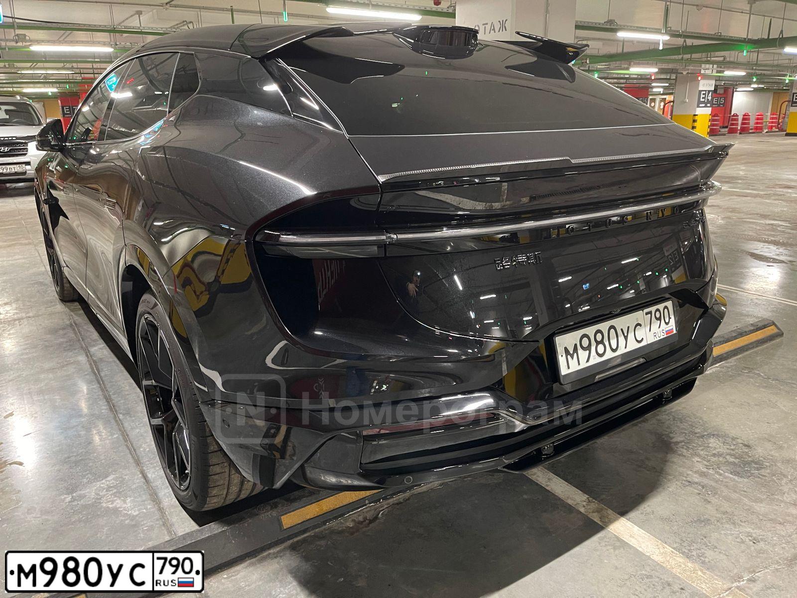 Фото автомобиля LOTUS ELETRE, 2023 — госномер М074ТС82. Цвет: ЧЕРНЫЙ