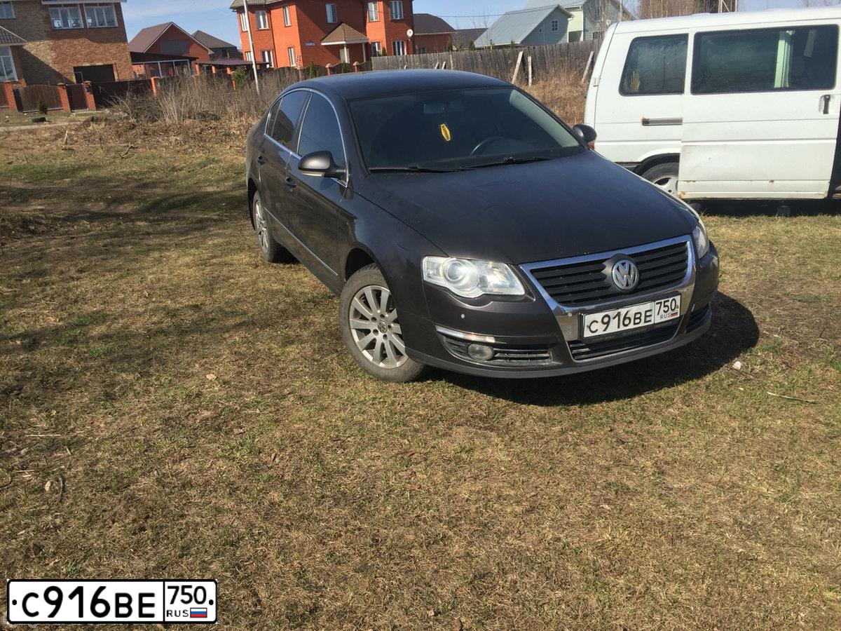 Фото автомобиля VOLKSWAGEN PASSAT, 2007 — госномер С916ВЕ750. Цвет: Коричневый