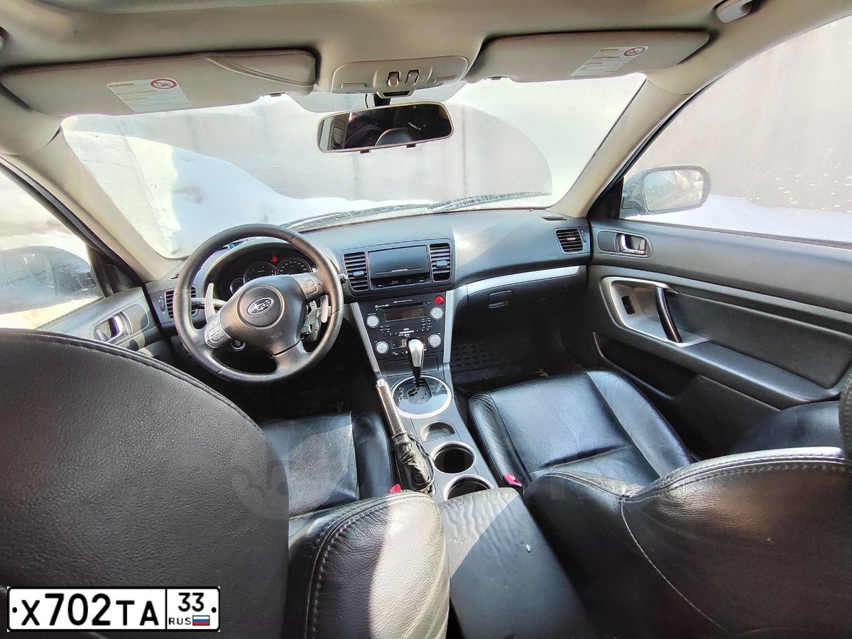 Фото автомобиля SUBARU LEGACY, 2007 — госномер Х702ТА33. Цвет: Серый