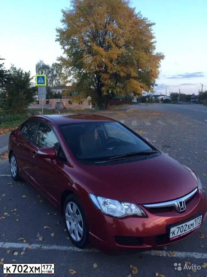 Фото автомобиля HONDA CIVIC, 2007 — госномер С771ОР761. Цвет: ТЕМНО-КРАСНЫЙ