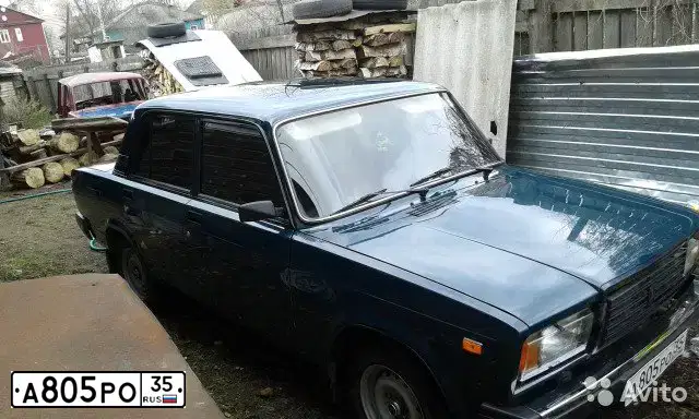 Фото автомобиля LADA 2107, 2009 — госномер К137ВН53. Цвет: Темно-зеленый