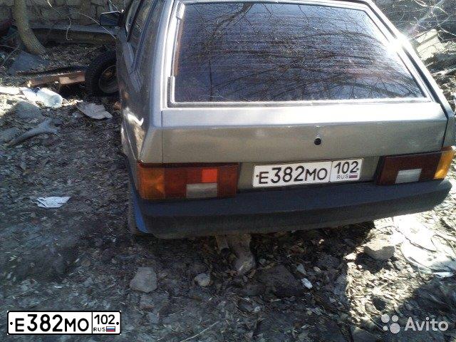 Фото автомобиля LADA 2109 SAMARA, 1996 — госномер Е382МО102. Цвет: СЕРЕБРИСТО-ЗЕЛЕНЫЙ