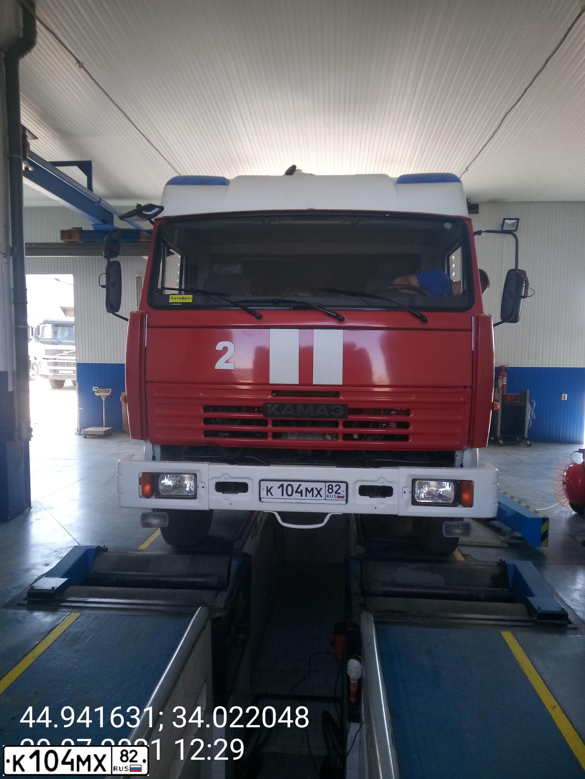 Фото автомобиля KAMAZ 43253 /4X2/, 2013 — госномер К104МХ82. Цвет: ИНЫЕ ЦВЕТА