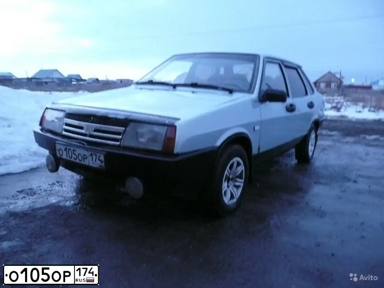 Фото автомобиля LADA 2109 SAMARA, 1998 — госномер О105ОР174. Цвет: СЕРО-ГОЛУБОЙ