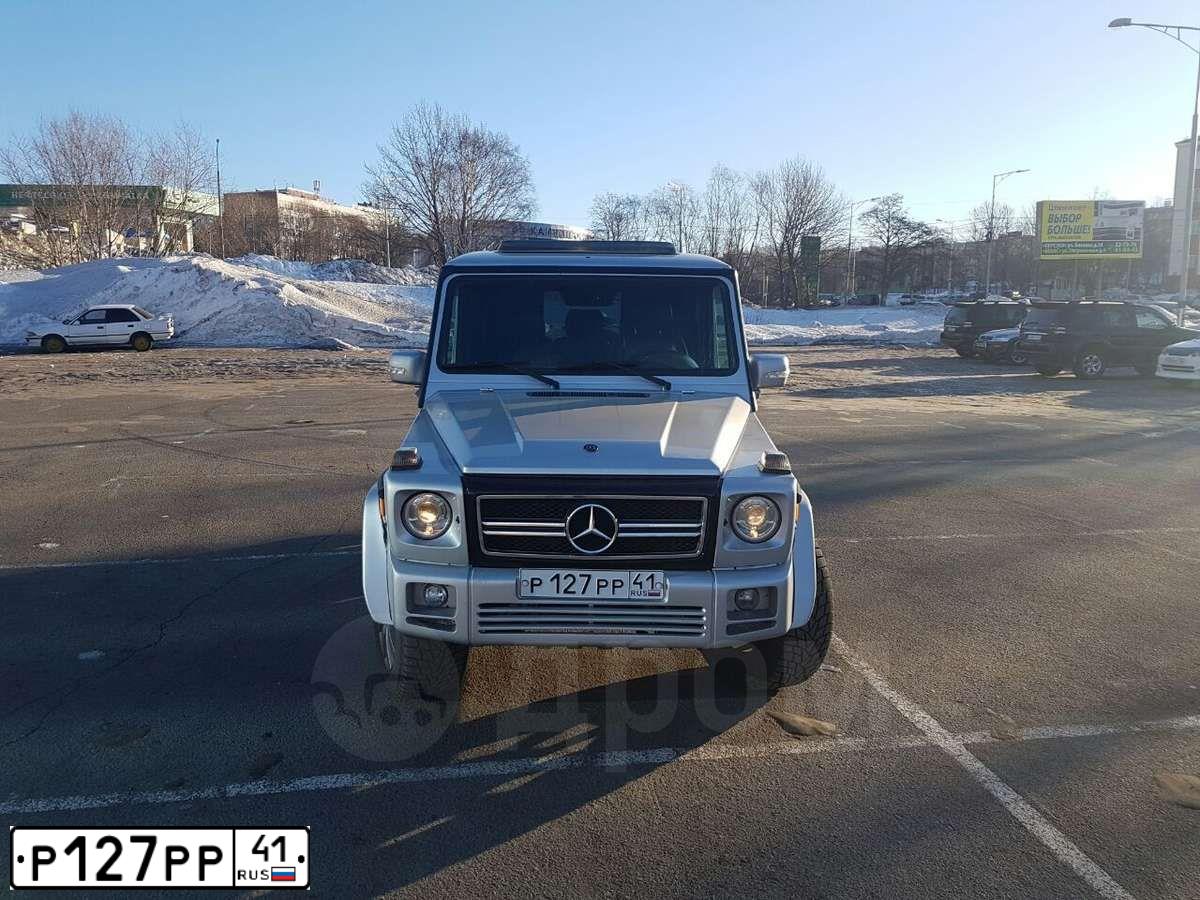 Фото автомобиля MERCEDES G-KLASSE, 2002 — госномер В006АО82. Цвет: СЕРЕБРИСТЫЙ