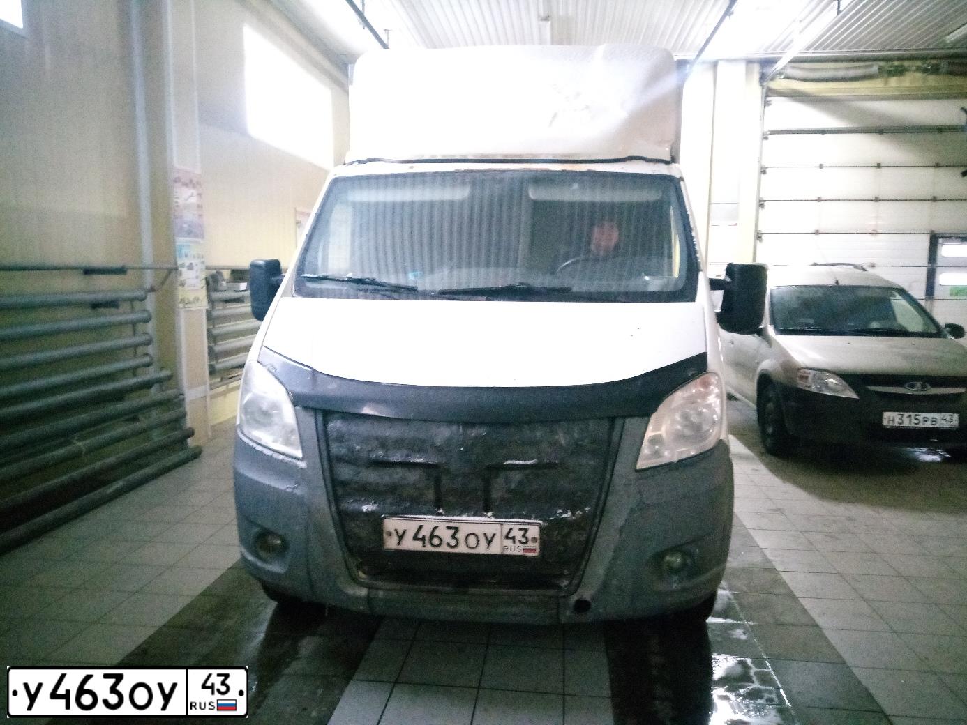 Фото автомобиля GAZ EL NEXT, 2015 — госномер У463ОУ43. Цвет: Белый