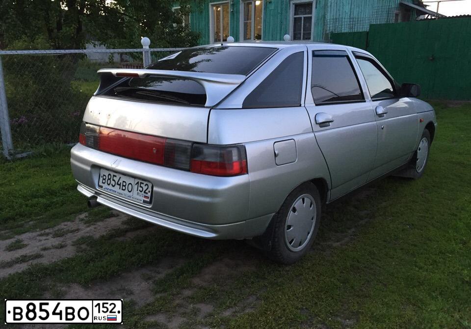 Фото автомобиля LADA 2112, 2006 — госномер В854ВО152. Цвет: СВЕТЛО-СЕРЫЙ