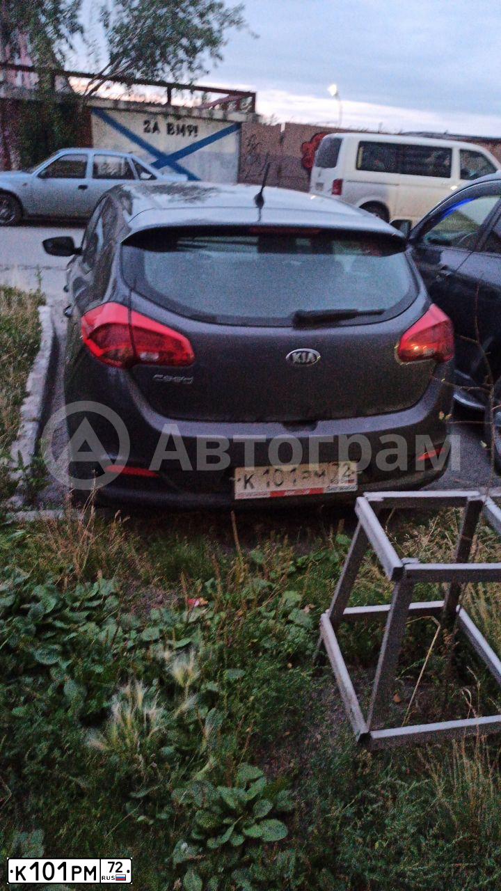 Фото автомобиля KIA CEE'D, 2015 — госномер Х271КМ72. Цвет: СЕРЫЙ