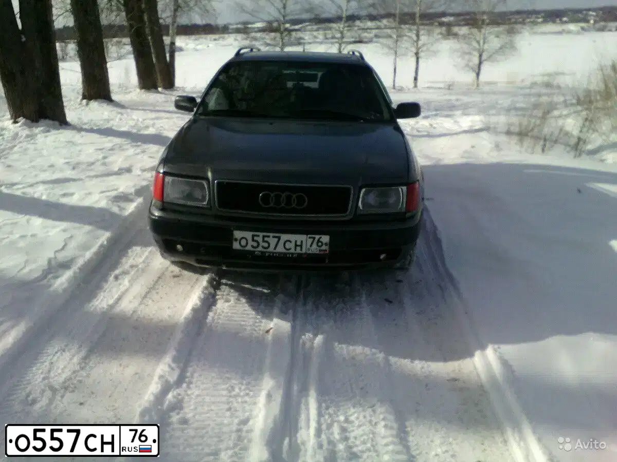 Фото автомобиля AUDI 100, 1993 — госномер А675АО550. Цвет: Серый