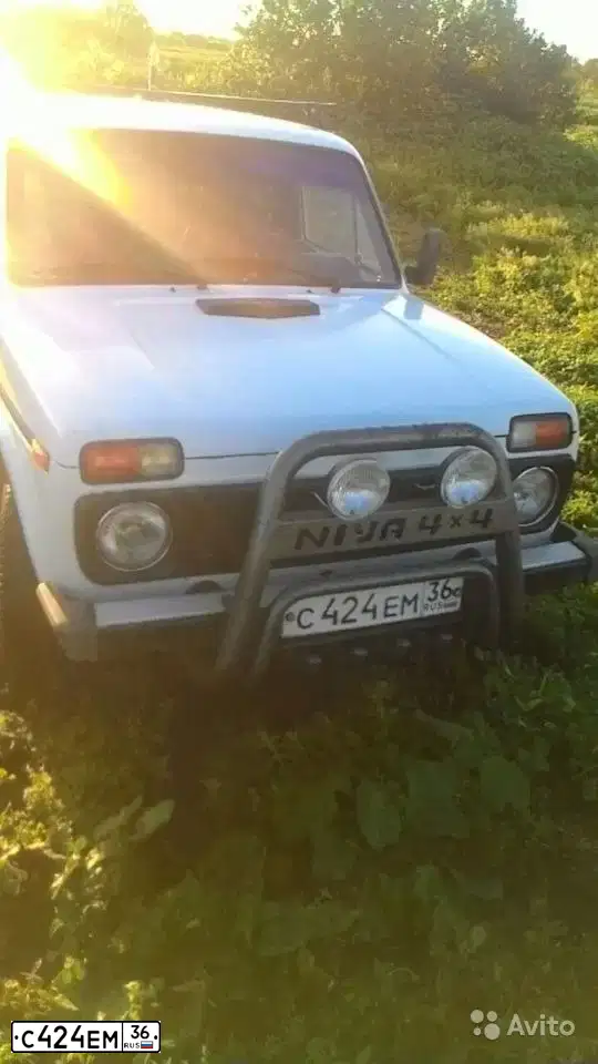 Фото автомобиля LADA NIVA, 1995 — госномер С134НМ136. Цвет: Белый